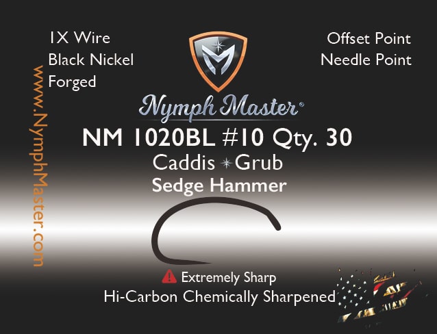 NM-1020BL "Sedge Hammer" Caddis/Grub Fly Hook - Image 3