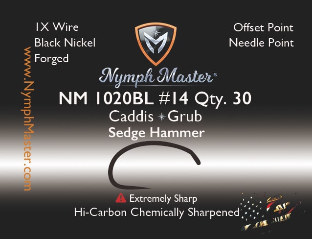 NM-1020BL "Sedge Hammer" Caddis/Grub Fly Hook - Image 5