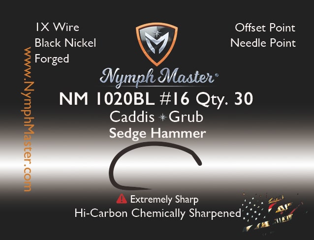 NM-1020BL "Sedge Hammer" Caddis/Grub Fly Hook - Image 6