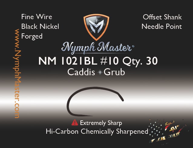 NM-1021BL Caddis/Grub Fly Hook - Image 3