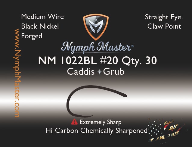 NM-1022BL Caddis/Grub Fly Hook - Image 9