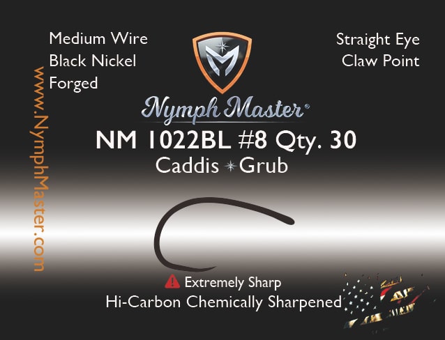 NM-1022BL Caddis/Grub Fly Hook - Image 3